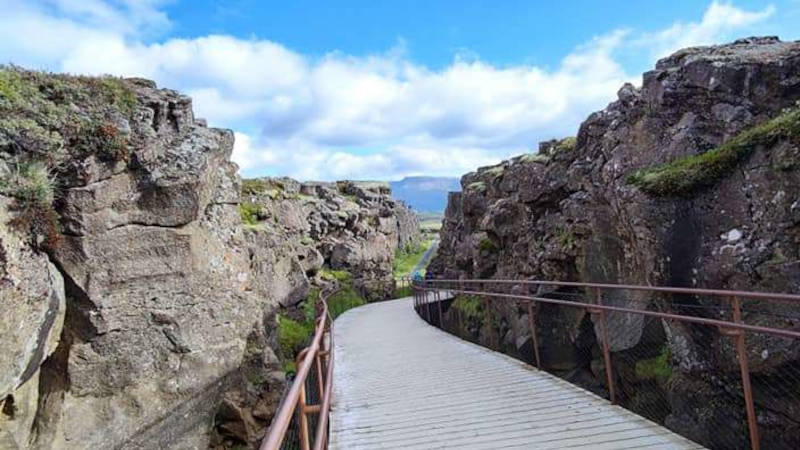 Path through Thingvellir National Park