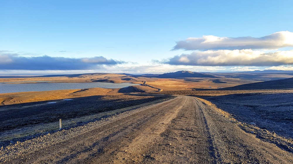 Kjölur highland gravel road on route F35