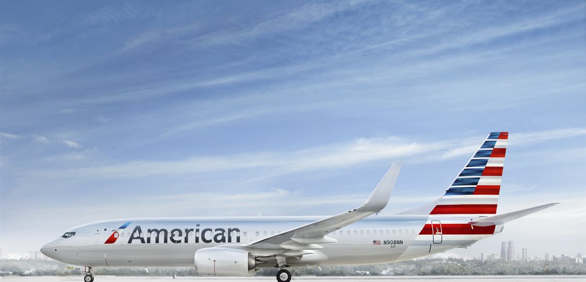 American Airlines aircraft in the airline's livery