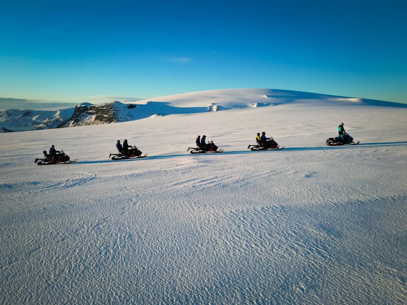 Snowmobile on Langjökull Glacier - With Pickup tour in Iceland