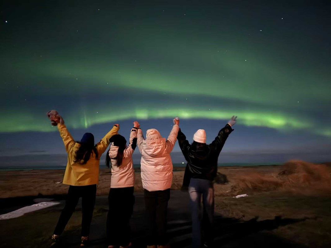 Auroras boreales en minibús con cacao y kleina tour in Iceland