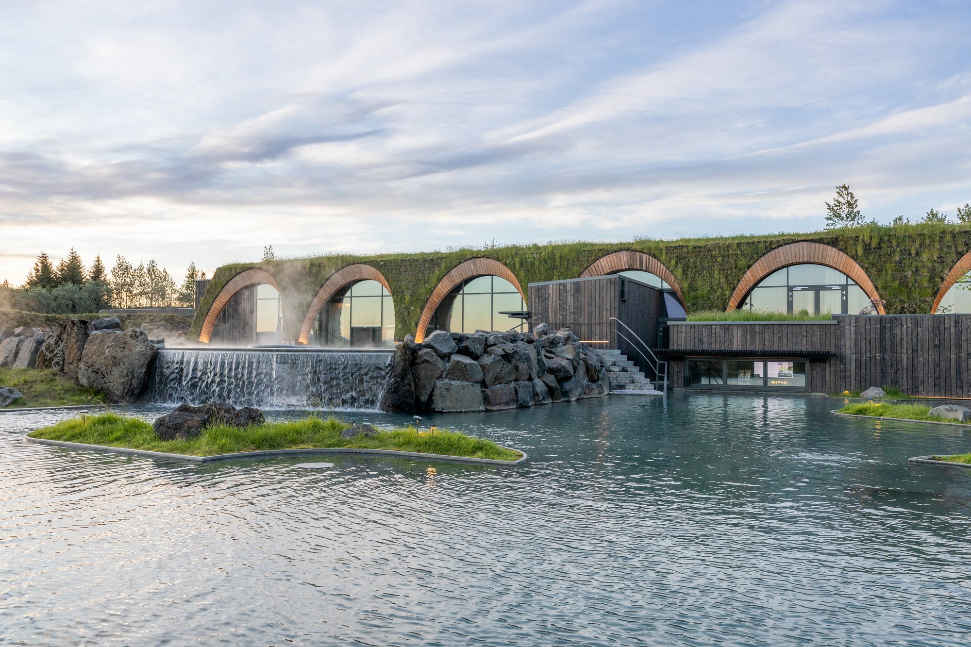 Laugaras Lagoon geothermal pools in South Iceland near the Golden Circle