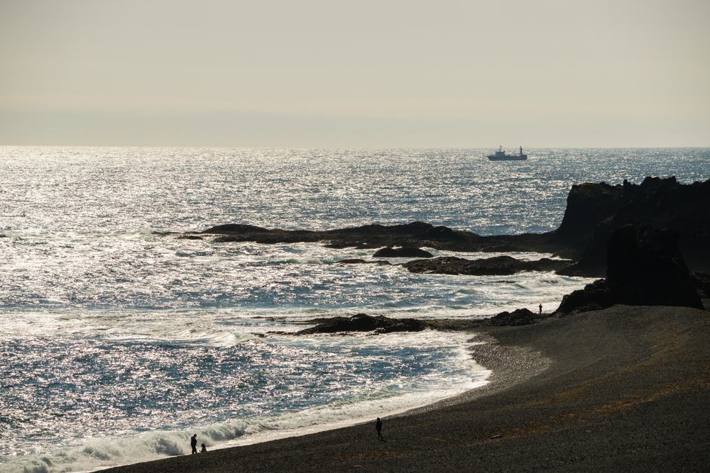 Rugged lava coast around Dritvík Cove on Snæfellsnes