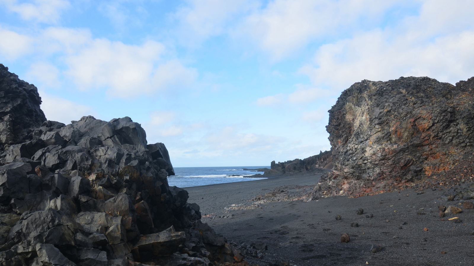 Dritvík Cove on the volcanic coast of Snæfellsnes in West Iceland