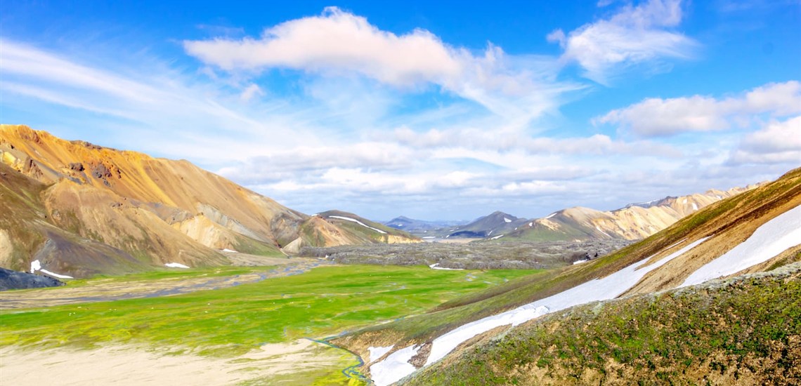 Colourful mountains in Fjallabak Nature Reserve, Iceland