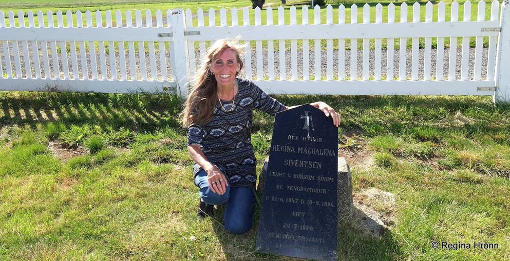 Woman visiting her relative grave
