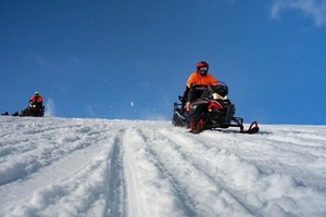 Golden Circle Super Jeep & Glacier Snowmobiling tour in Iceland