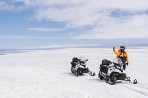 Into the Glacier & Snowmobiling from Klaki tour in Iceland