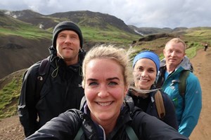 Northern Lights Hot River Hike in Reykjadalur tour in Iceland