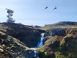 Mega Zipline Superman Ride from Reykjavík tour in Iceland
