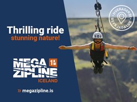 Mega Zipline Conventional Ride from Reykjavík tour in Iceland