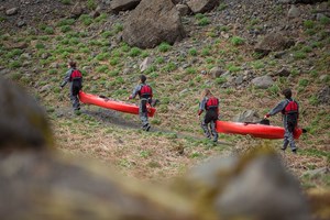 Kayaking by Sólheimajökull Glacier tour in Iceland