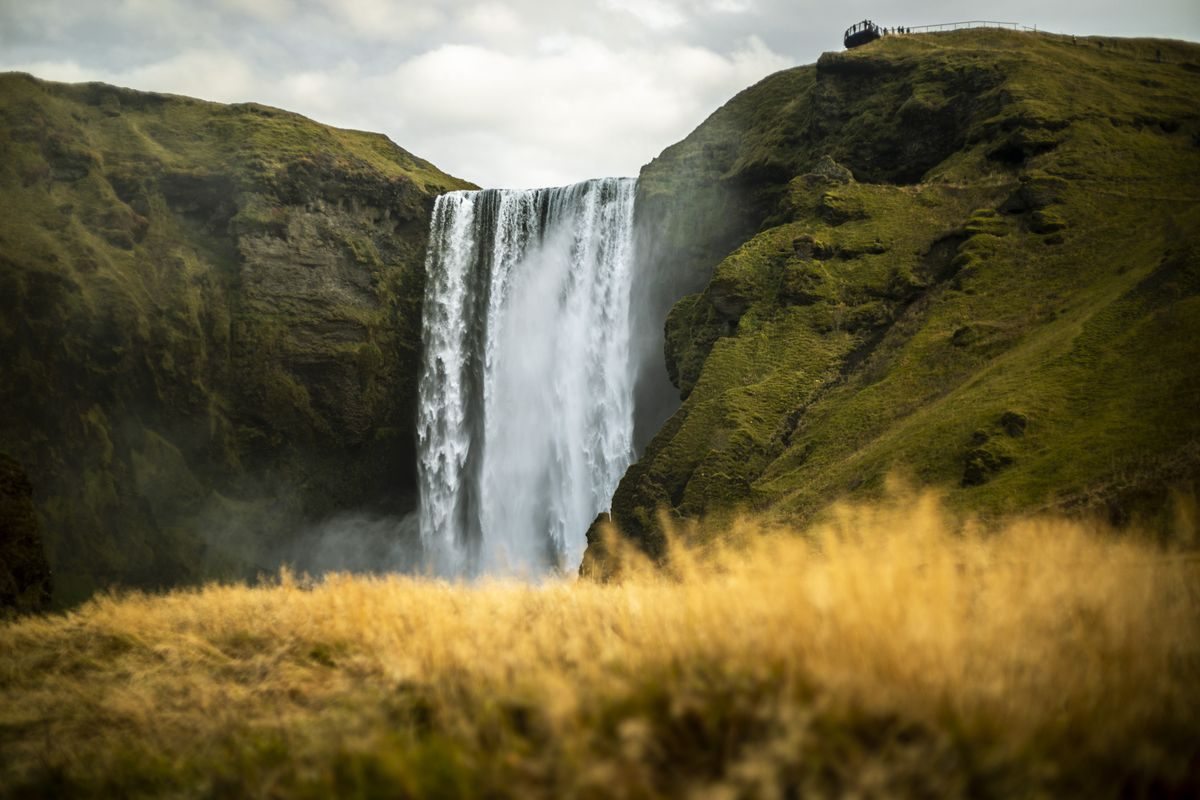 Skógafoss waterfall on Iceland's South Coast